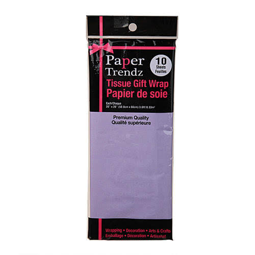 Tissue Wrapping Paper Lavender 20"x26" Pack of 10 Sheets
