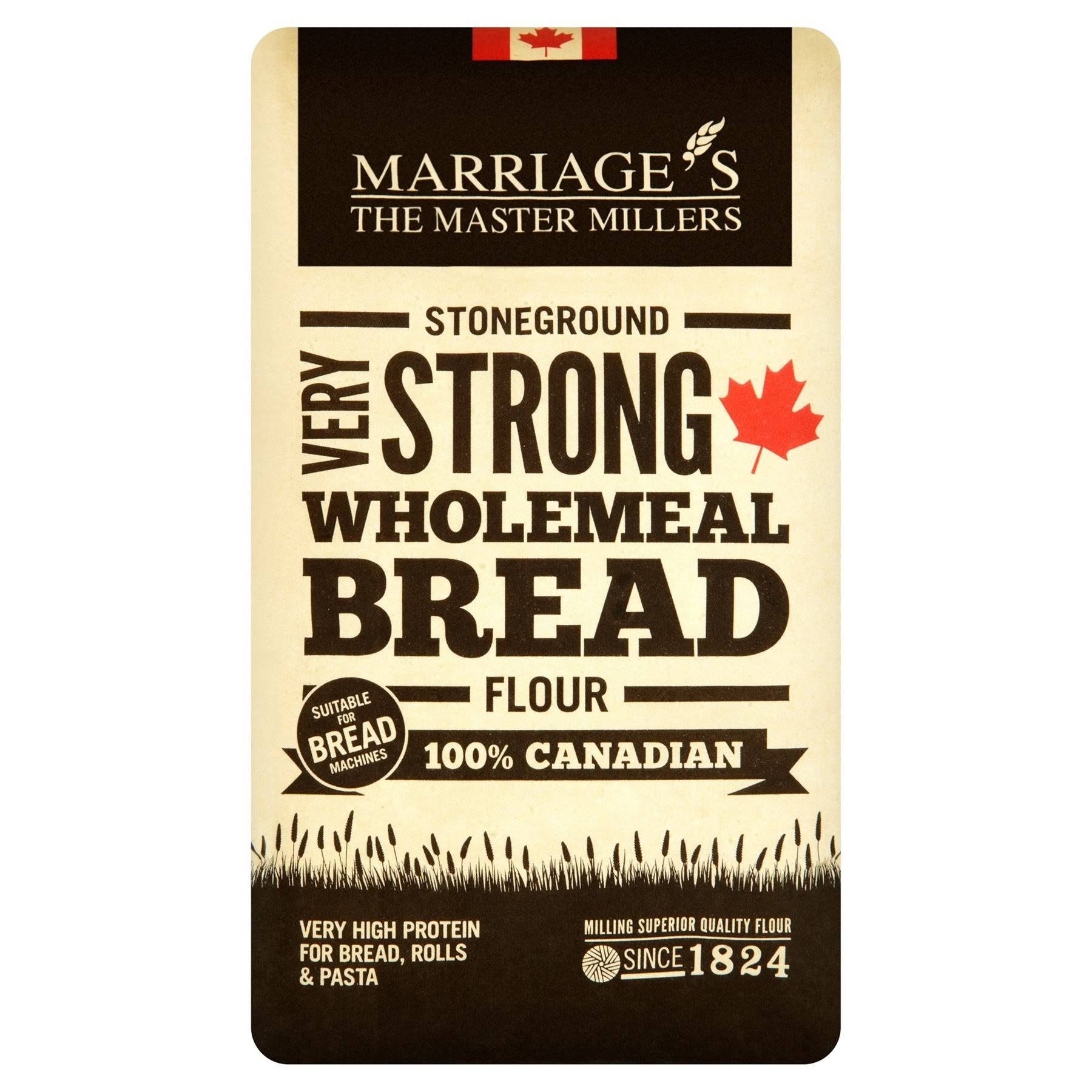 W H Marriage 100% Canadian Very Strong Wholemeal Flour 1.5kg