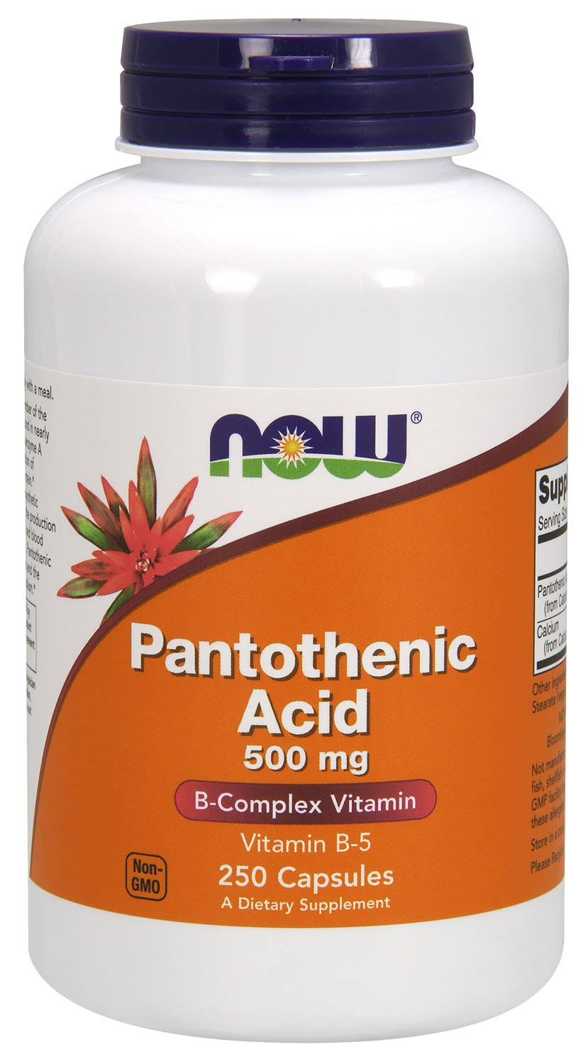 Now Foods Pantothenic Acid Supplement - 250ct, 500mg