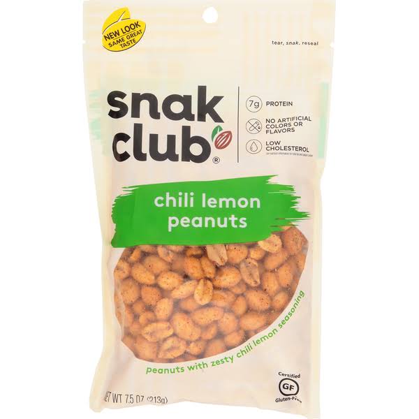 Snak Club Peanuts - 213g, Chili Lemon