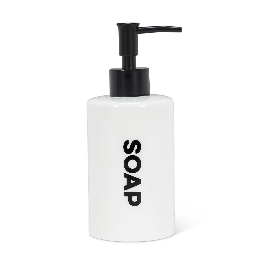 Abbott White & Black 'Soap' Dispenser One-Size