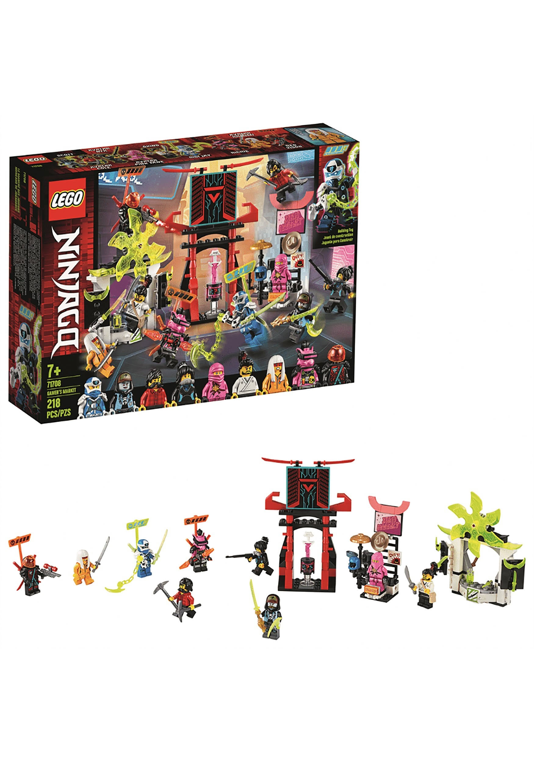 LEGO NINJAGO Gamers Market 71708 Ninja Market Building Kit (218 Pieces)