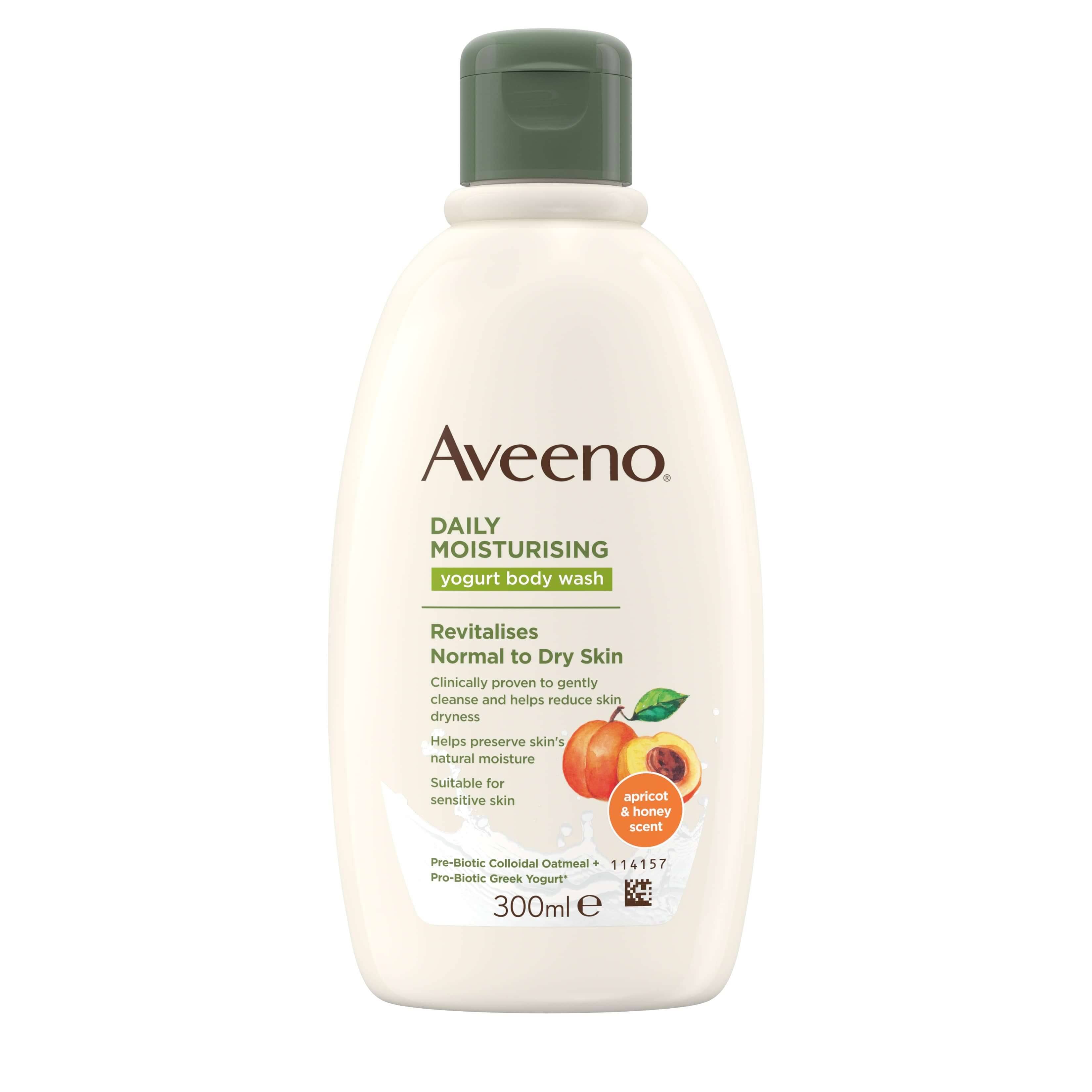 Aveeno Daily Moisturizing Body Wash - 300ml, Apricot and Honey