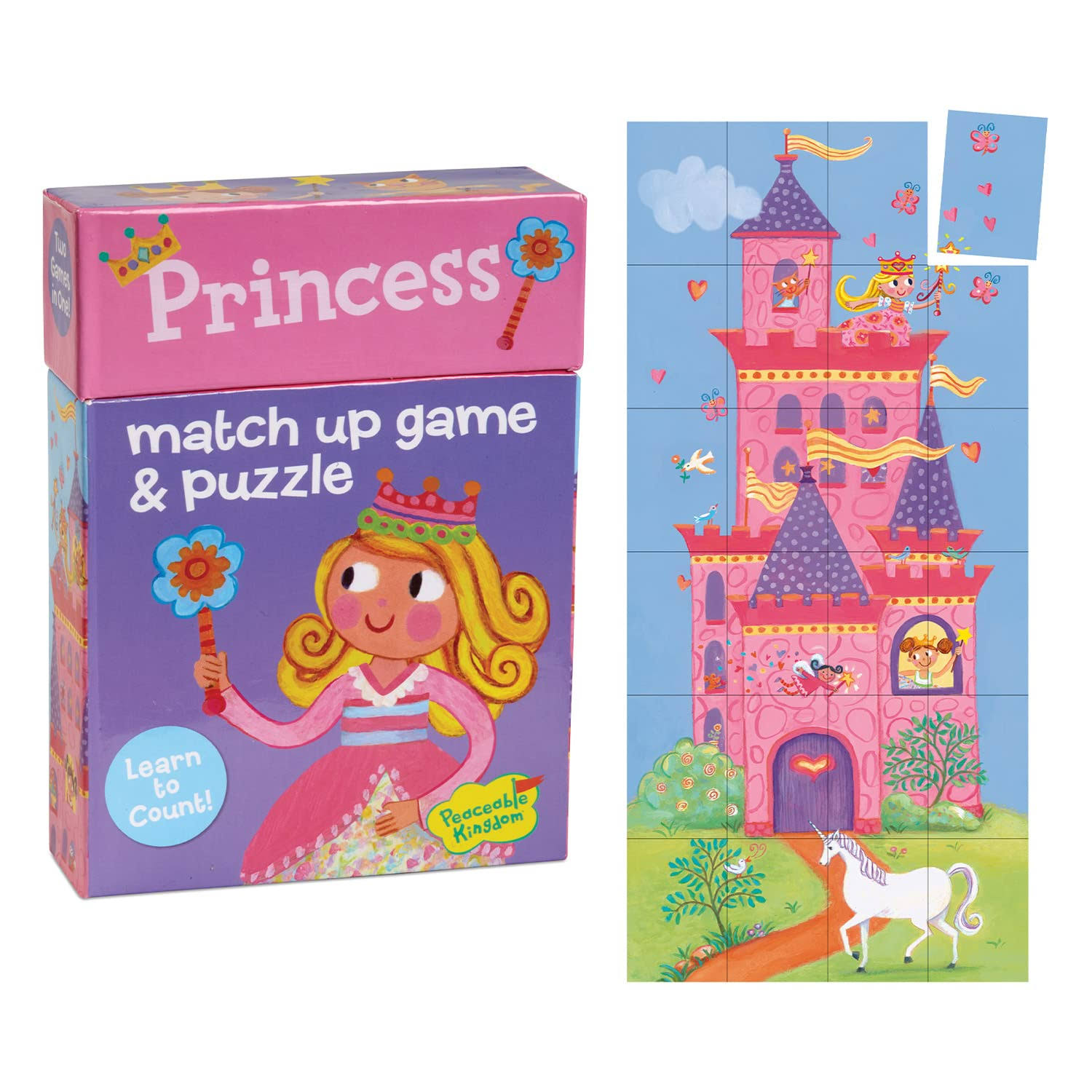 Peaceable Kingdom Princess Match Up Games & Puzzles