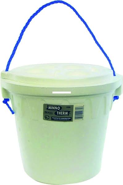 Plastilite X88 Minnow Bucket - 8 Quarts, with Drink Holders