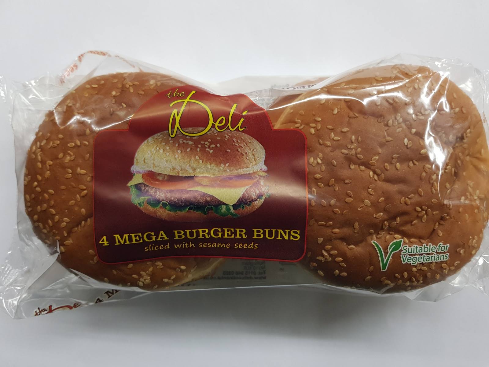 The Deli Mega Burger Buns - 4pk