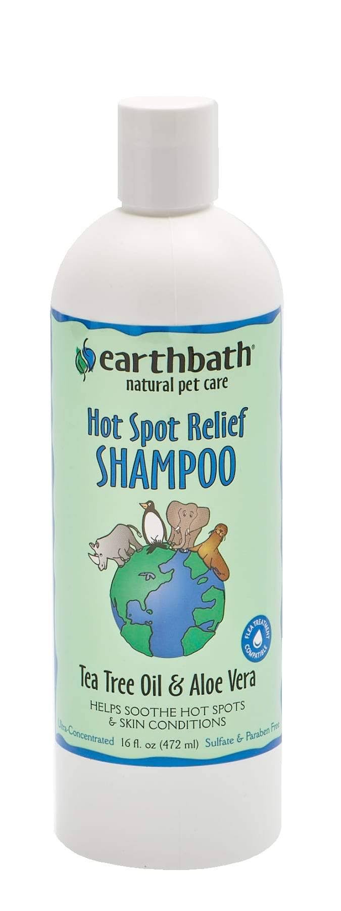 Earthbath Shampoo - Tea Tree Oil And Aloe Vera, 472ml