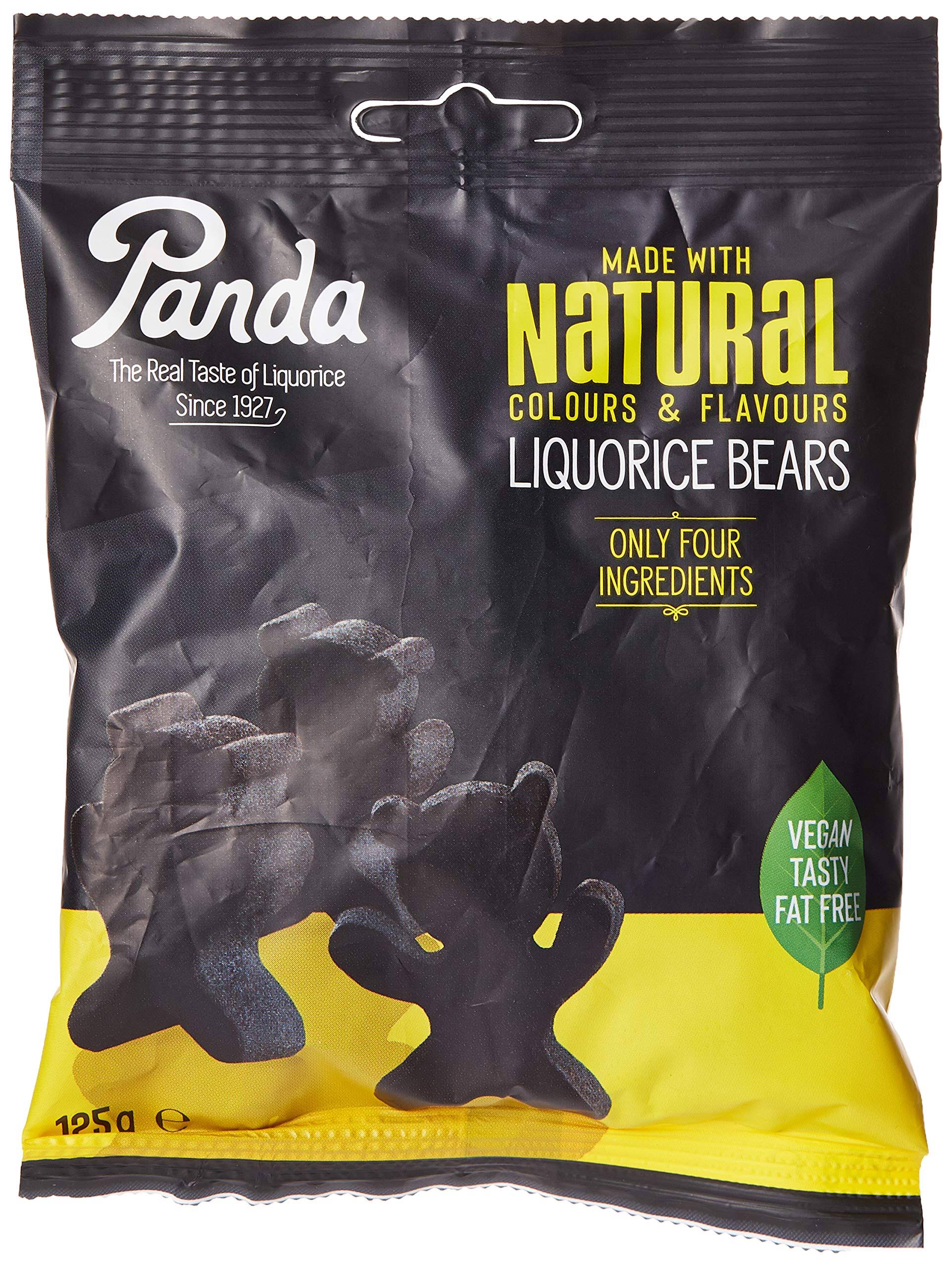 Panda Natural Soft Liquorice Bears - 125g
