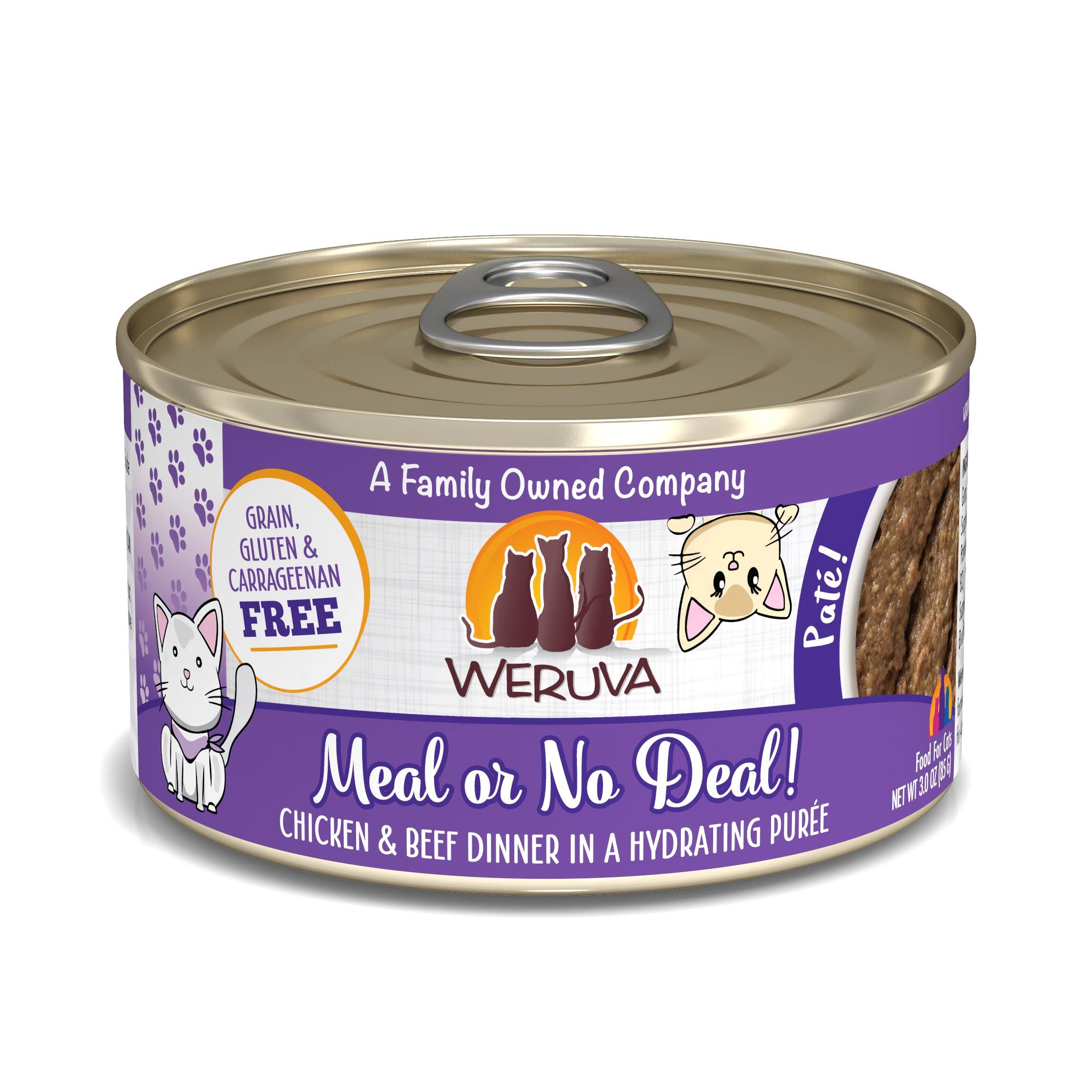 Weruva Meal or No Deal! Chicken & Beef Dinner for Cats 3 oz can