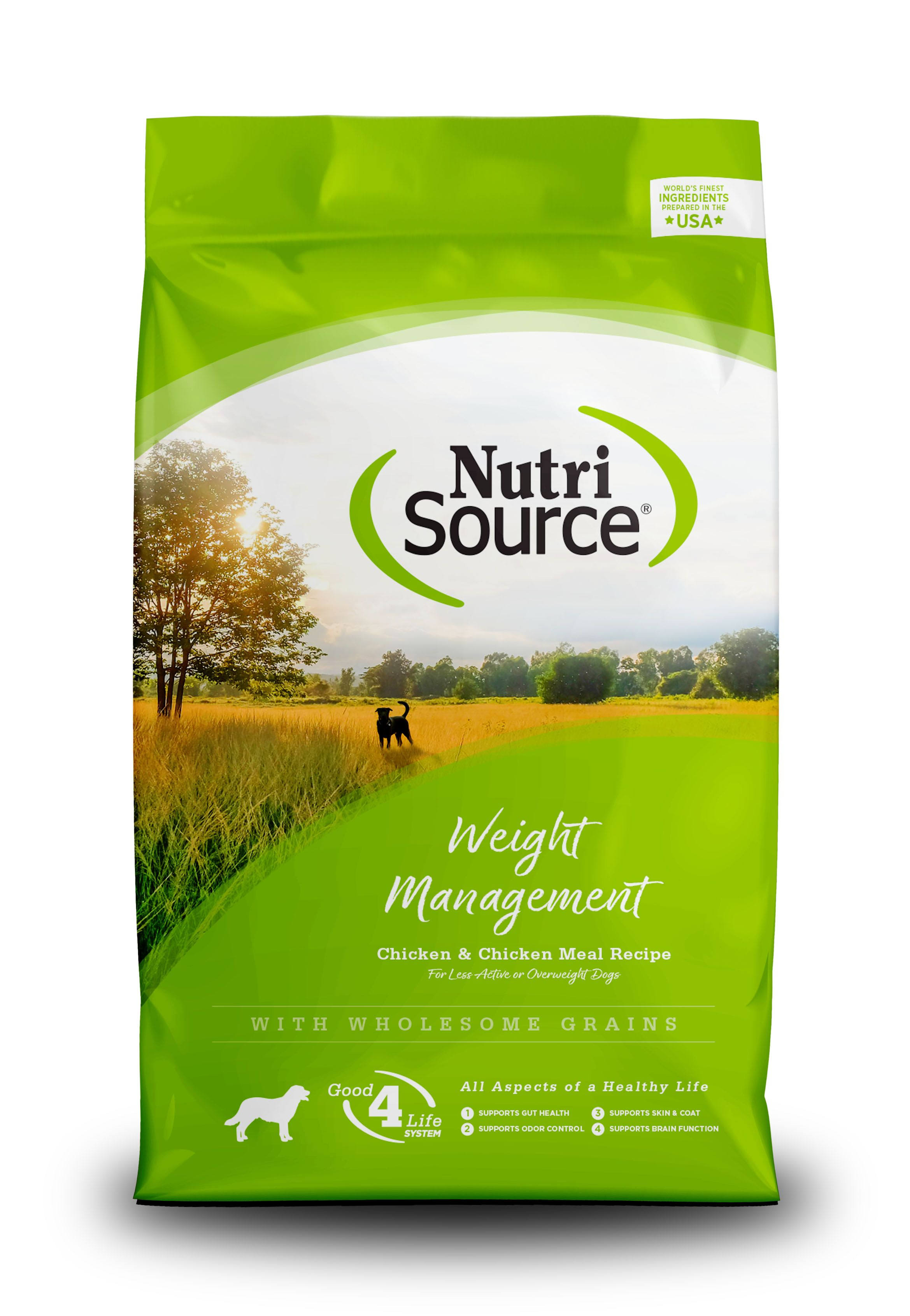 NutriSource Weight Management Chicken Meal Dry Dog Food 5-lb