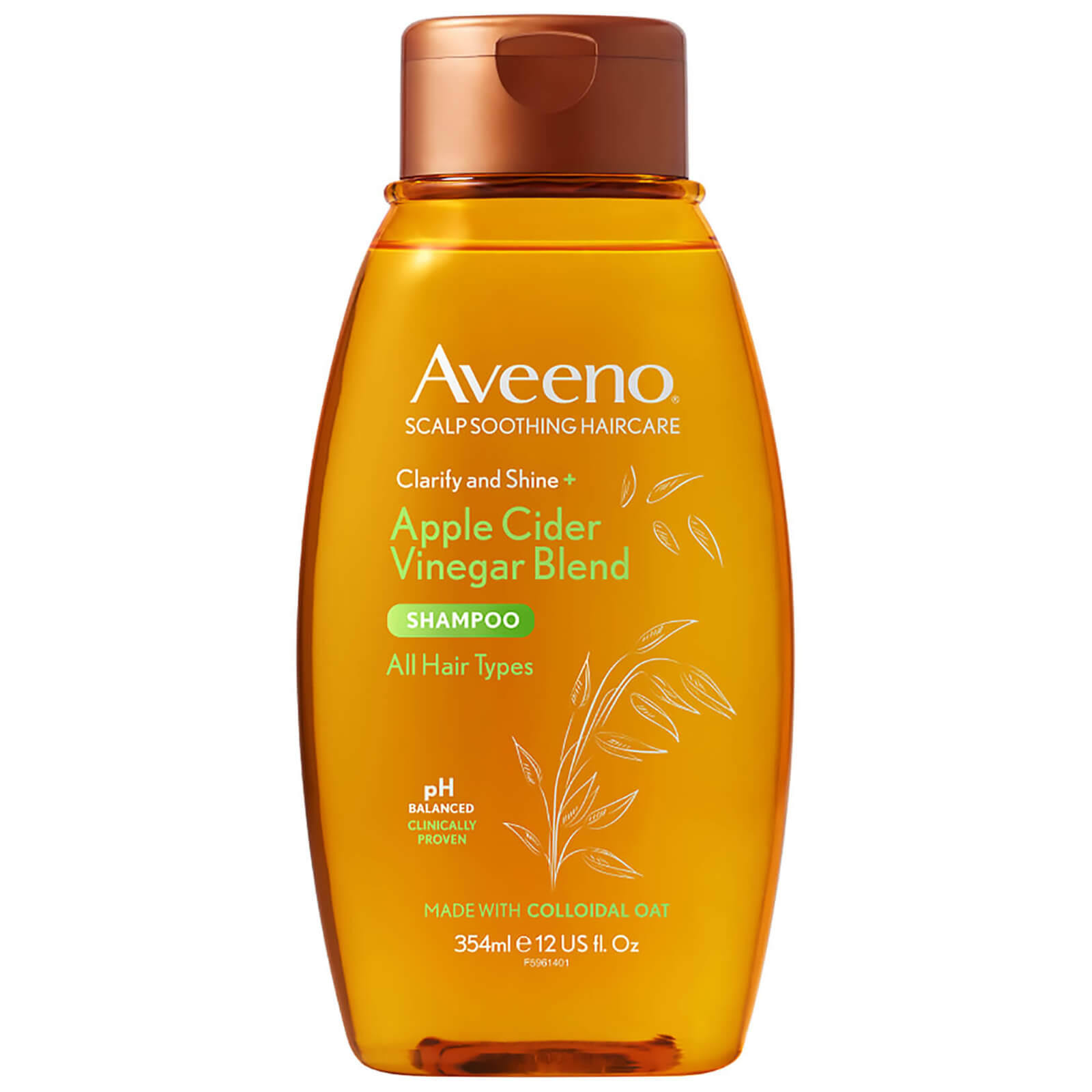 Aveeno Clarify And Shine Apple Cider Vinegar Shampoo 354ml