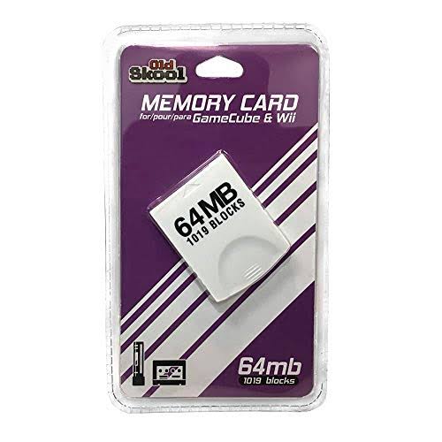 Old Skool Gamecube and Wii Compatible 64MB Memory Card with 1019