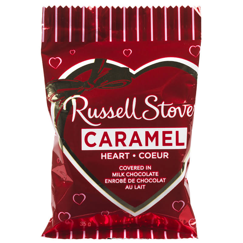 Russell Stover Caramel Heart in Milk Chocolate - 1.25oz