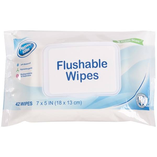 PV Flushable Wipes Refill - 42 Ct