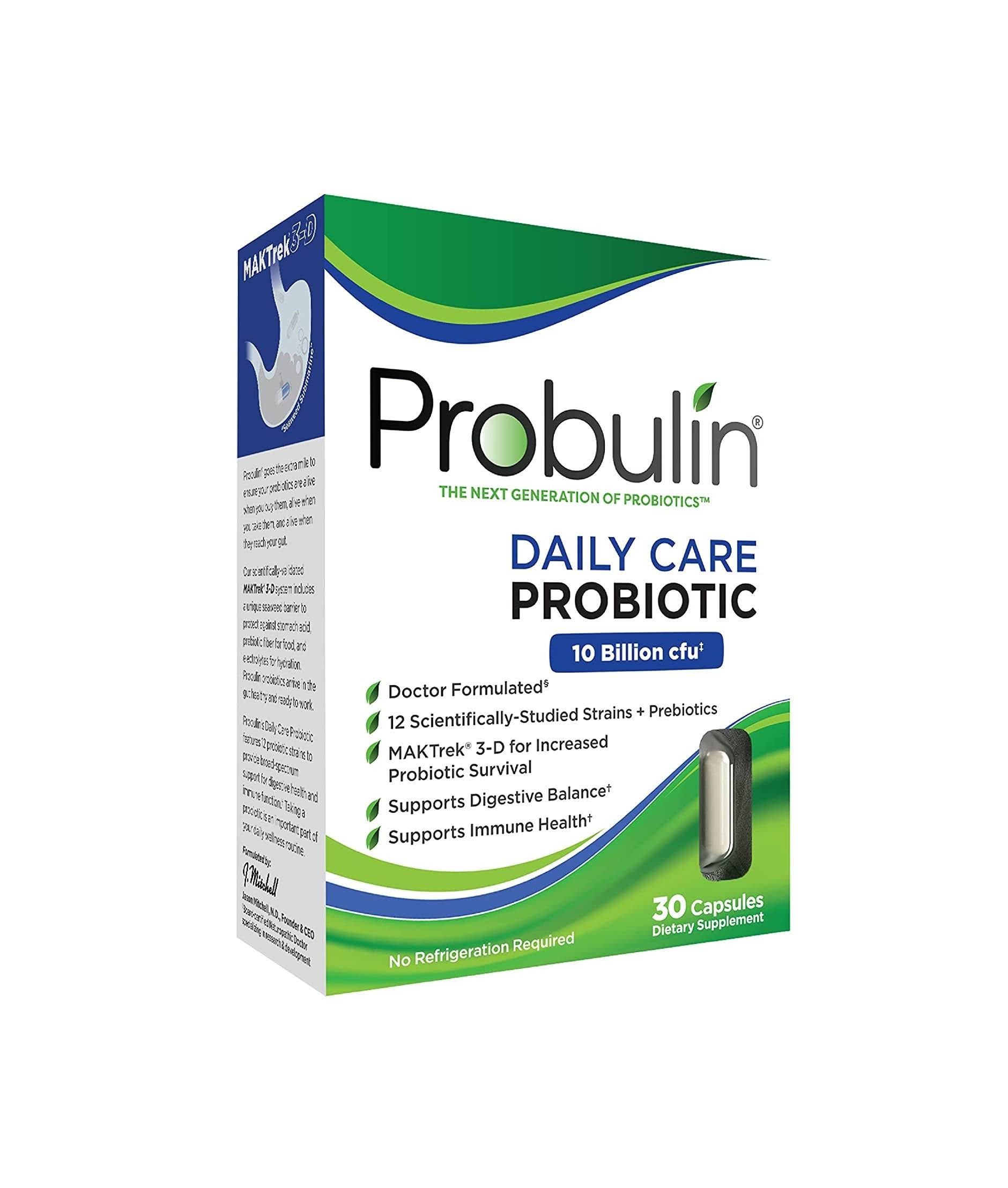 Probulin Daily Care Probiotic 10 Billion CFU - 30 Capsules