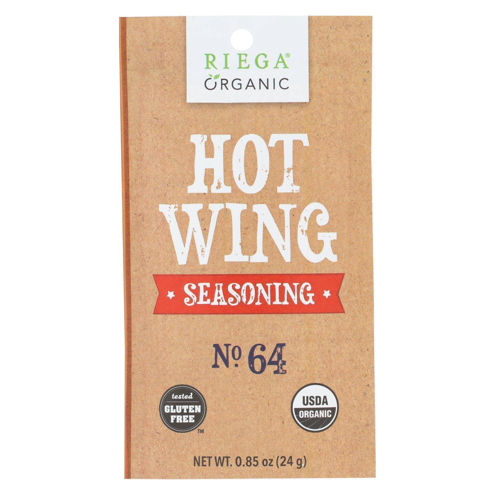 Riega Seasoning, Organic, Hot Wing - 0.85 oz