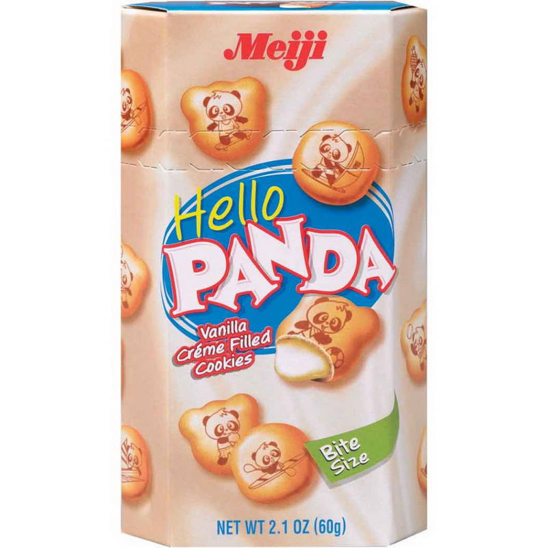 Meiji Hello Panda Vanilla Creme Filled Cookies - 2.1oz
