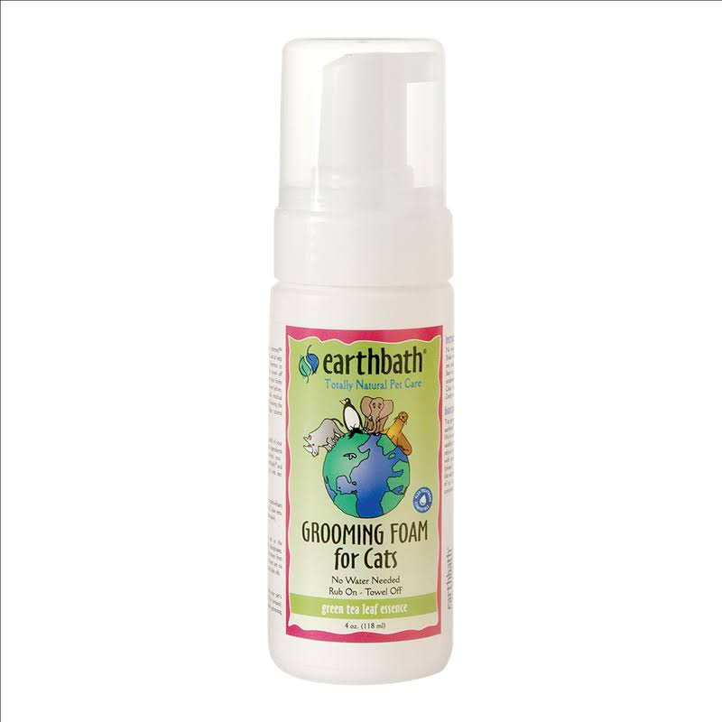 EarthBath All Natural Totally Green Tea Essence Cat Grooming Foam - 4oz