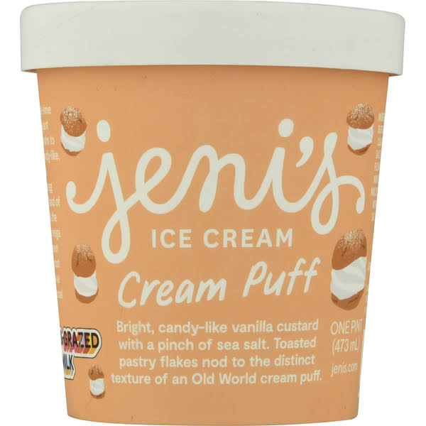Jenis Ice Cream, Cream Puff - one pint (473 ml)