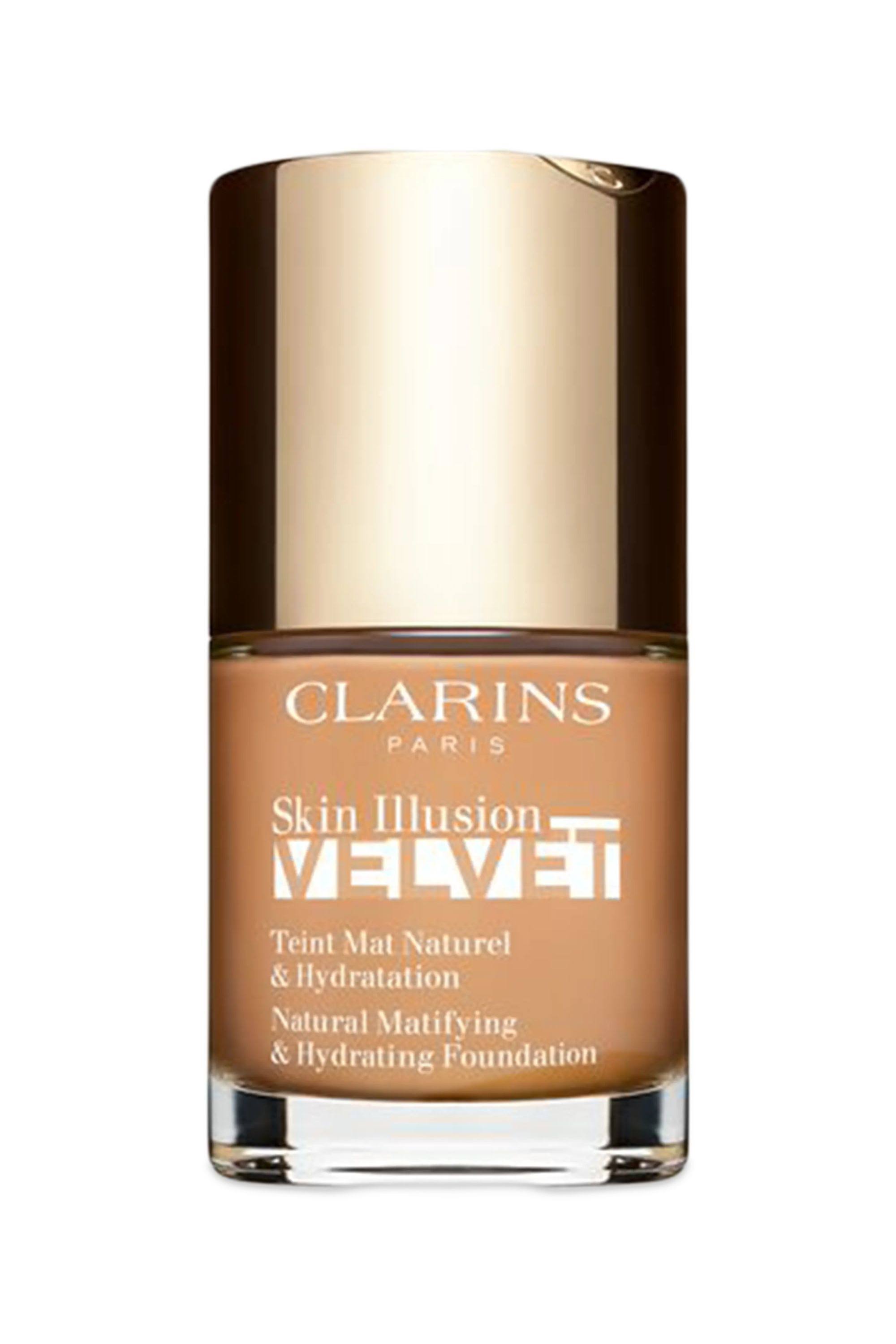 Clarins 1 oz Skin Illusion Velvet Foundation #112C Amber
