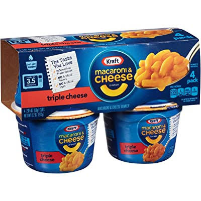 Kraft Triple Cheese Macaroni & Cheese Dinner - 2.05oz, 4-Pack