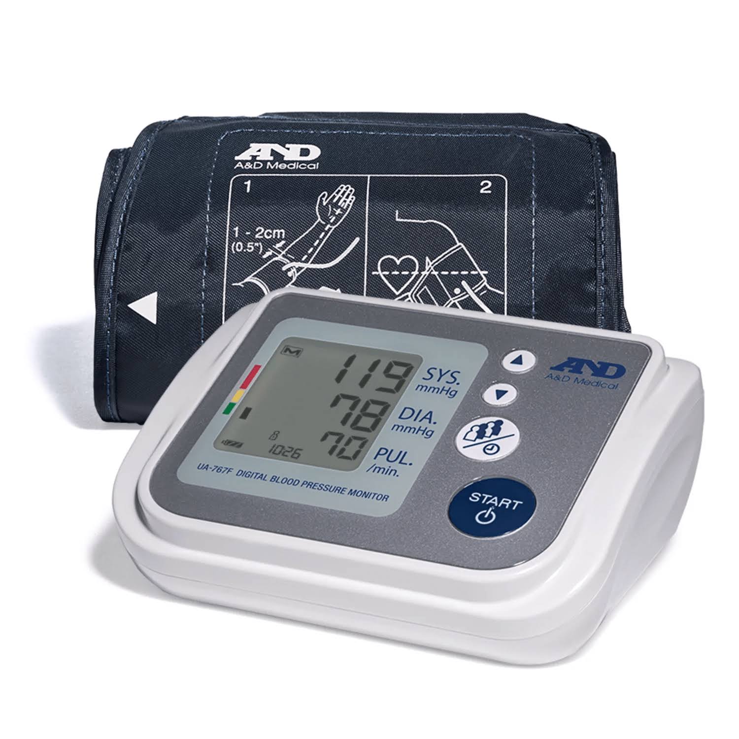 A and D Medical Deluxe Upper Arm Blood Pressure Monitor with Bluetooth