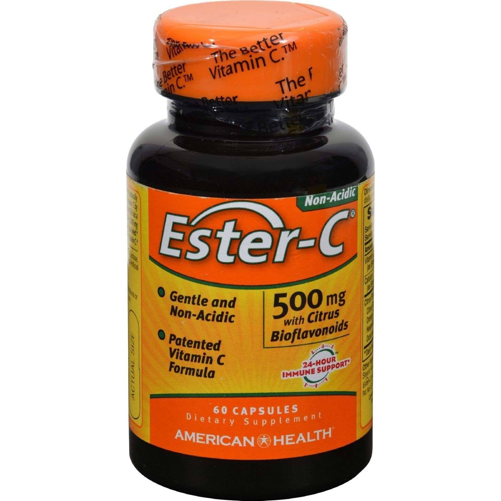 American Health Ester-C - 500 mg, 60 Capsules
