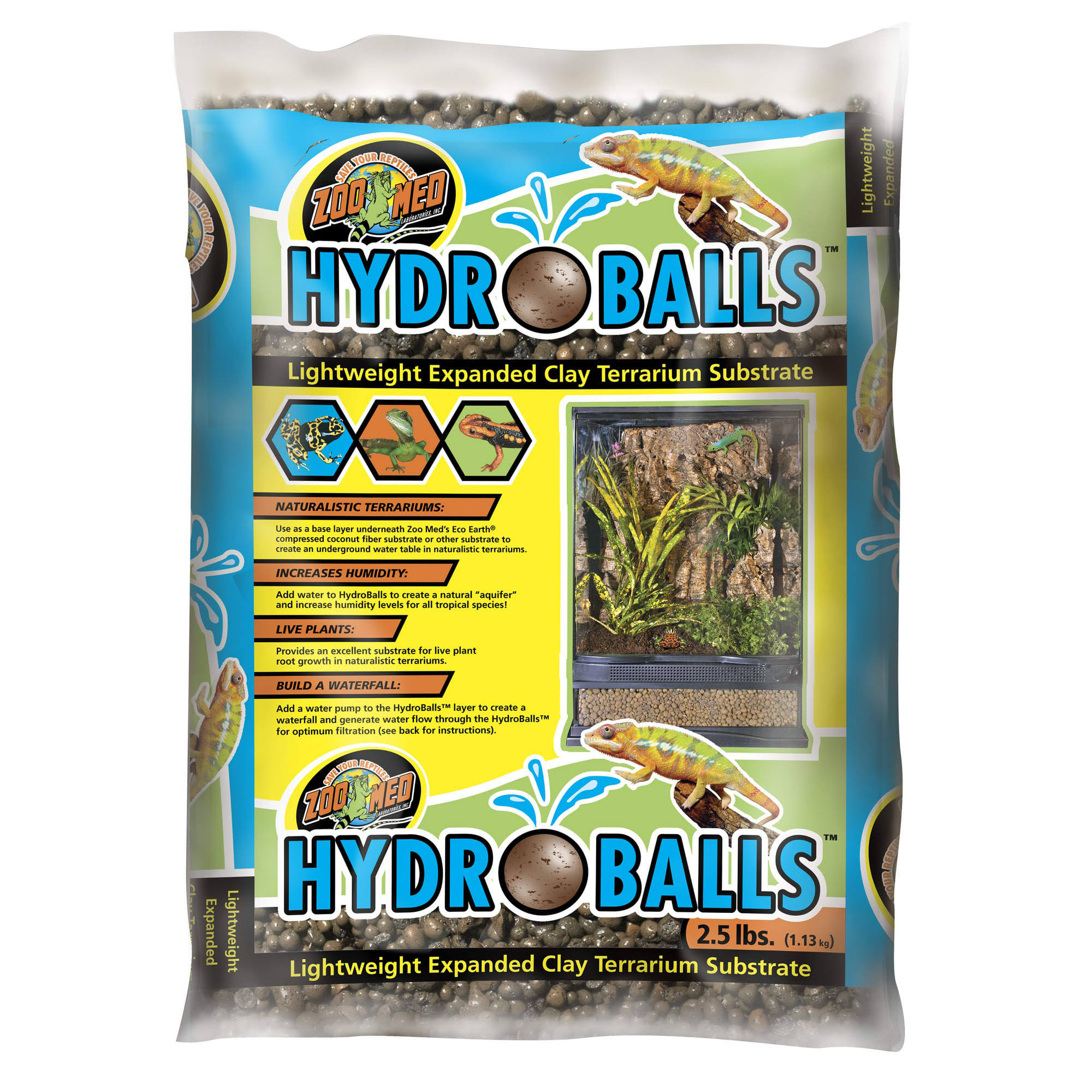 Zoo Med HydroBalls Lightweight Expanded Clay Terrarium Substrate