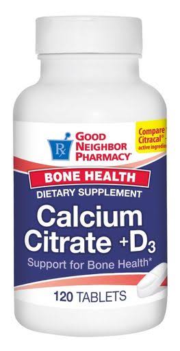 GNP Calcium Citrate + Vitamin D3 120 Tablets