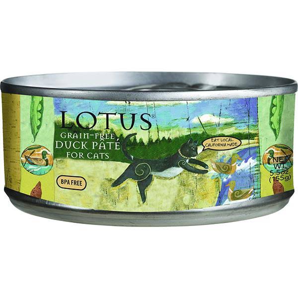 Lotus Grain-Free Cat Pate - Duck, 5.5oz