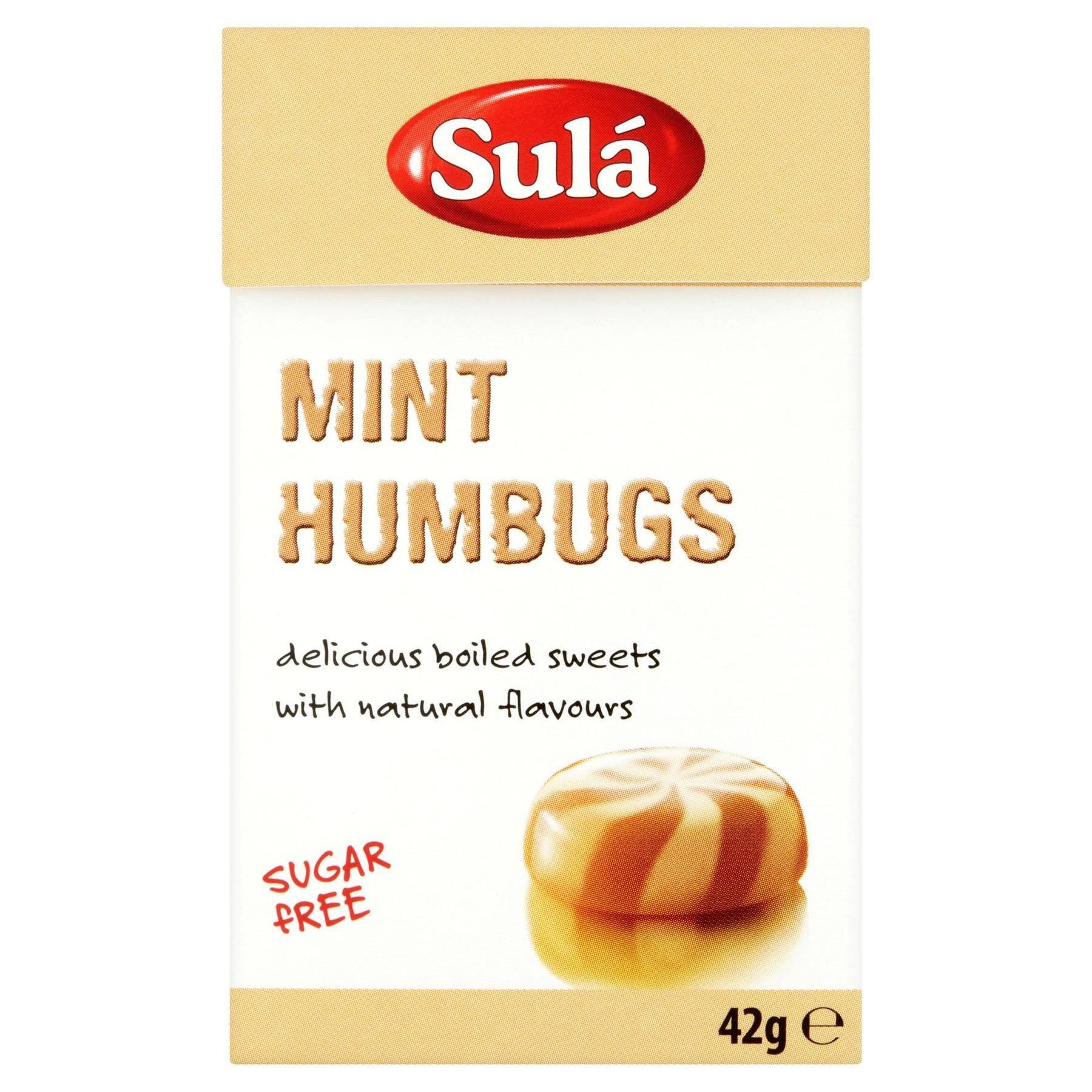 Sula Sugar Sweets Humbugs Candy - Mint, 42g