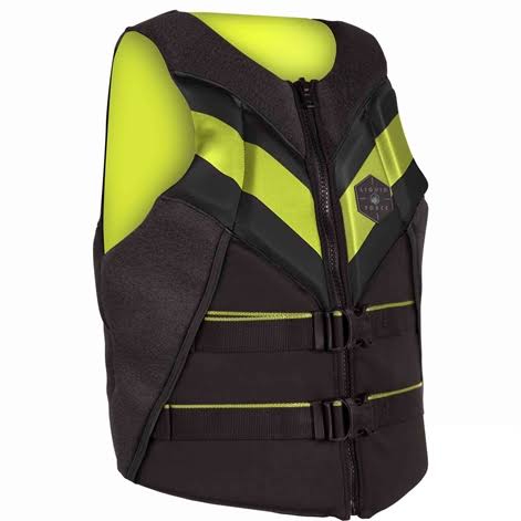 2020 Liquid Force Rush CGA Impact Vest (Black/Lime) Size Large