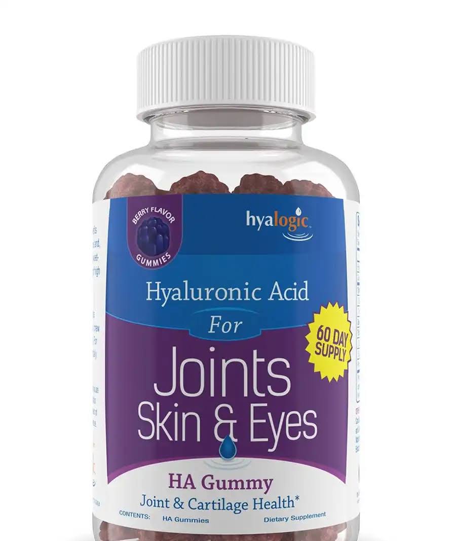 Hyalogic Hyaluronic Acid for Joints, Skin & Eyes, Berry Flavor - 30