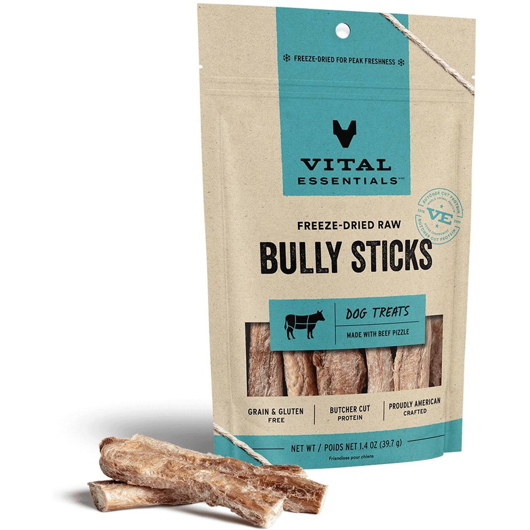 Vital Essentials Bully Stick Freeze-Dried Dog Treats 5 CT