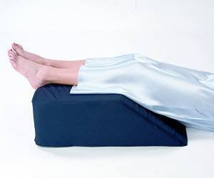Leg/Bed Wedge with, Removable Cover (Size: 8" X 20" X 25". Color: Navy