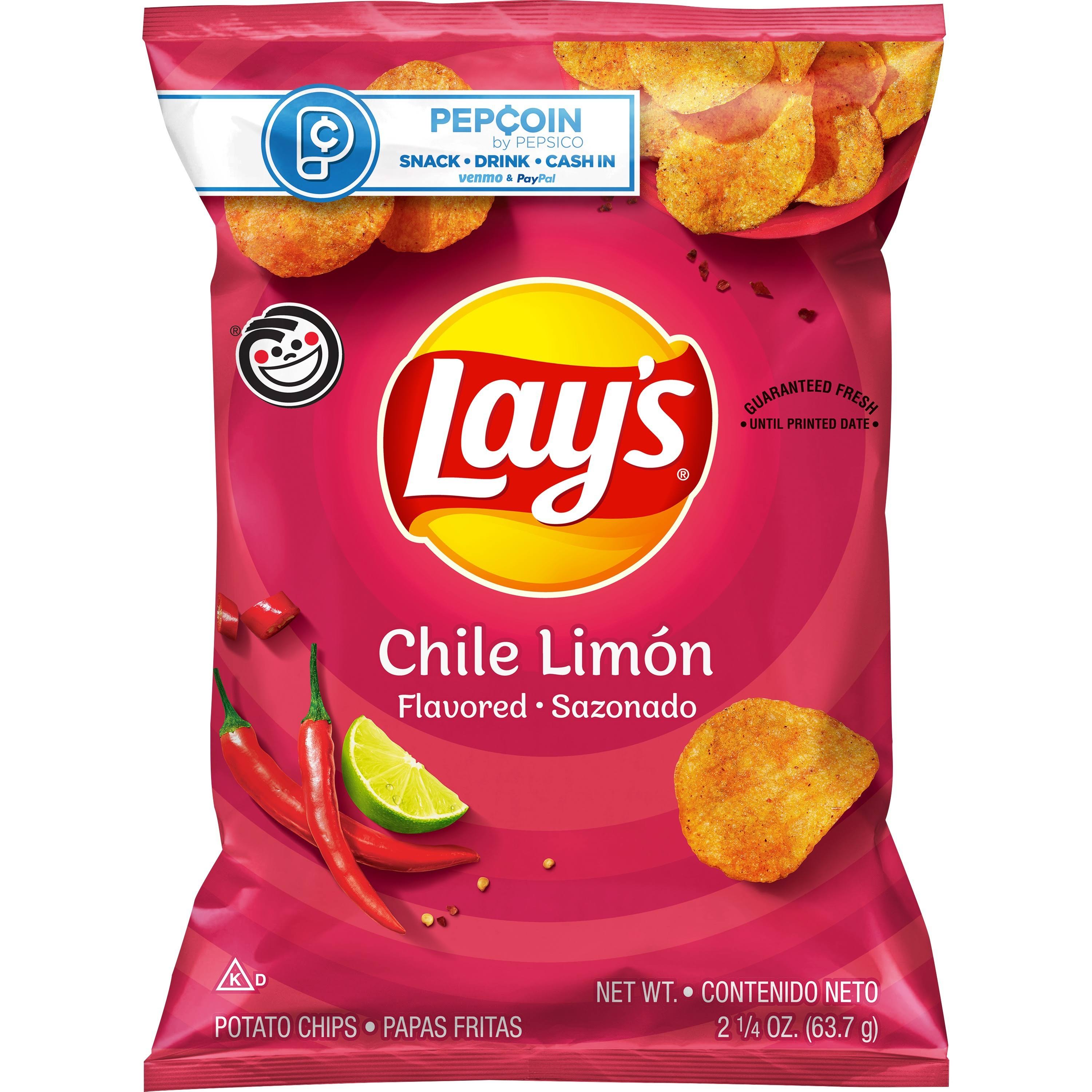 Lays Potato Chips, Chile Limon - 2.25 oz