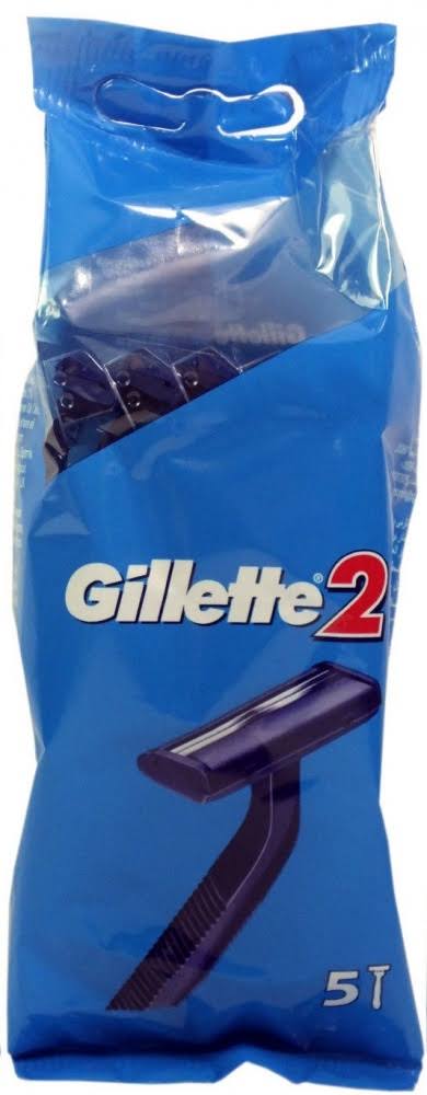 Gillette 2 Men's Disposable Razors - 5 Pack
