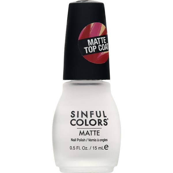 Sinful Colors Nail Polish, Matte, Mattifly Top Coat 2565 - 0.5 fl oz