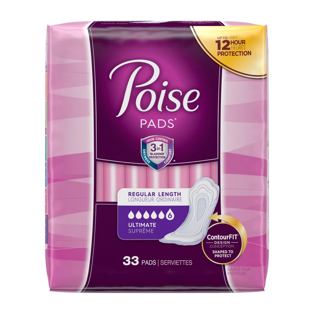 Poise Pads - 33 Pads