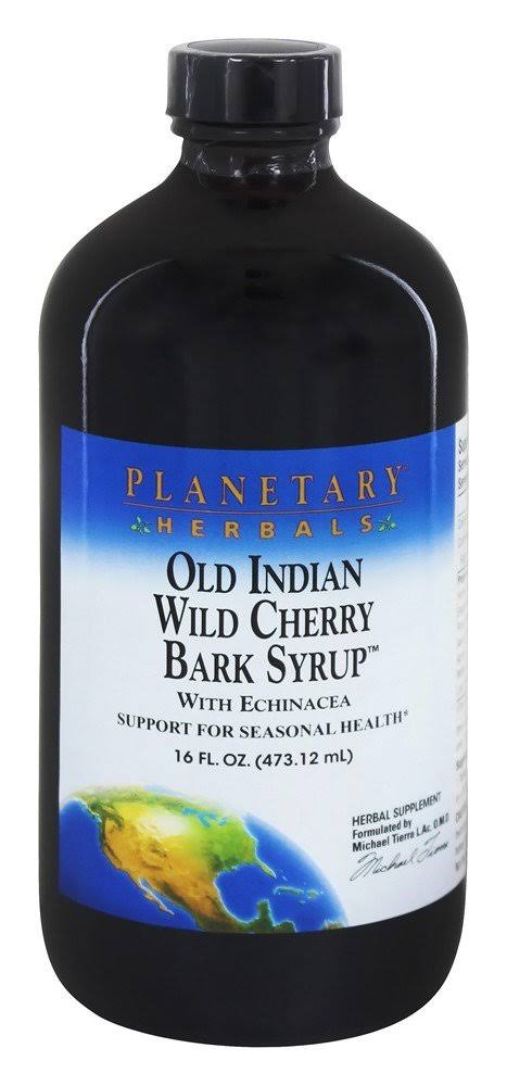 Planetary Herbals Old Indian Wild Cherry Bark Syrup - 16oz