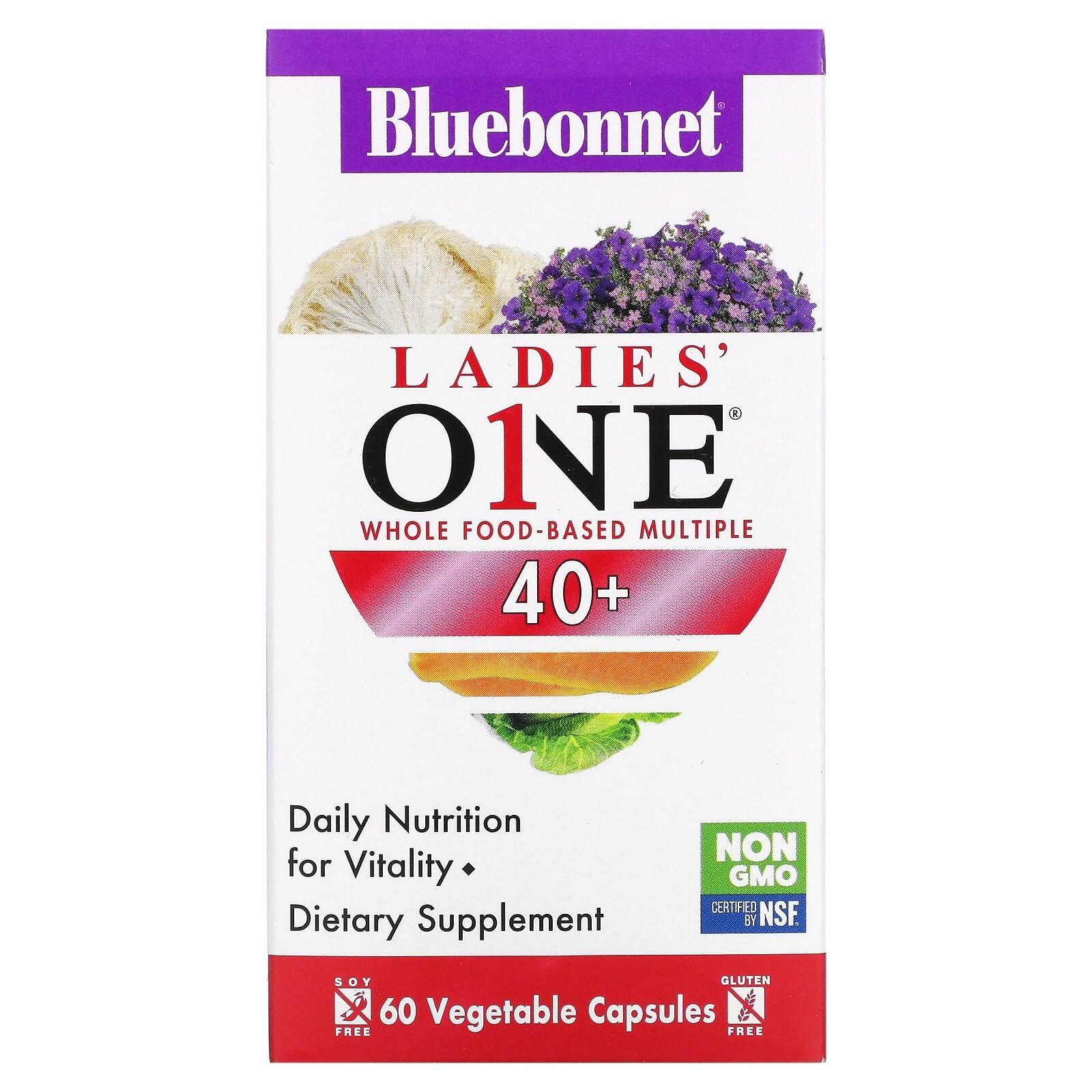 Bluebonnet Nutrition, Ladies One, Whole Food-Based Multiple, 40+, 60 Vegetable Capsules