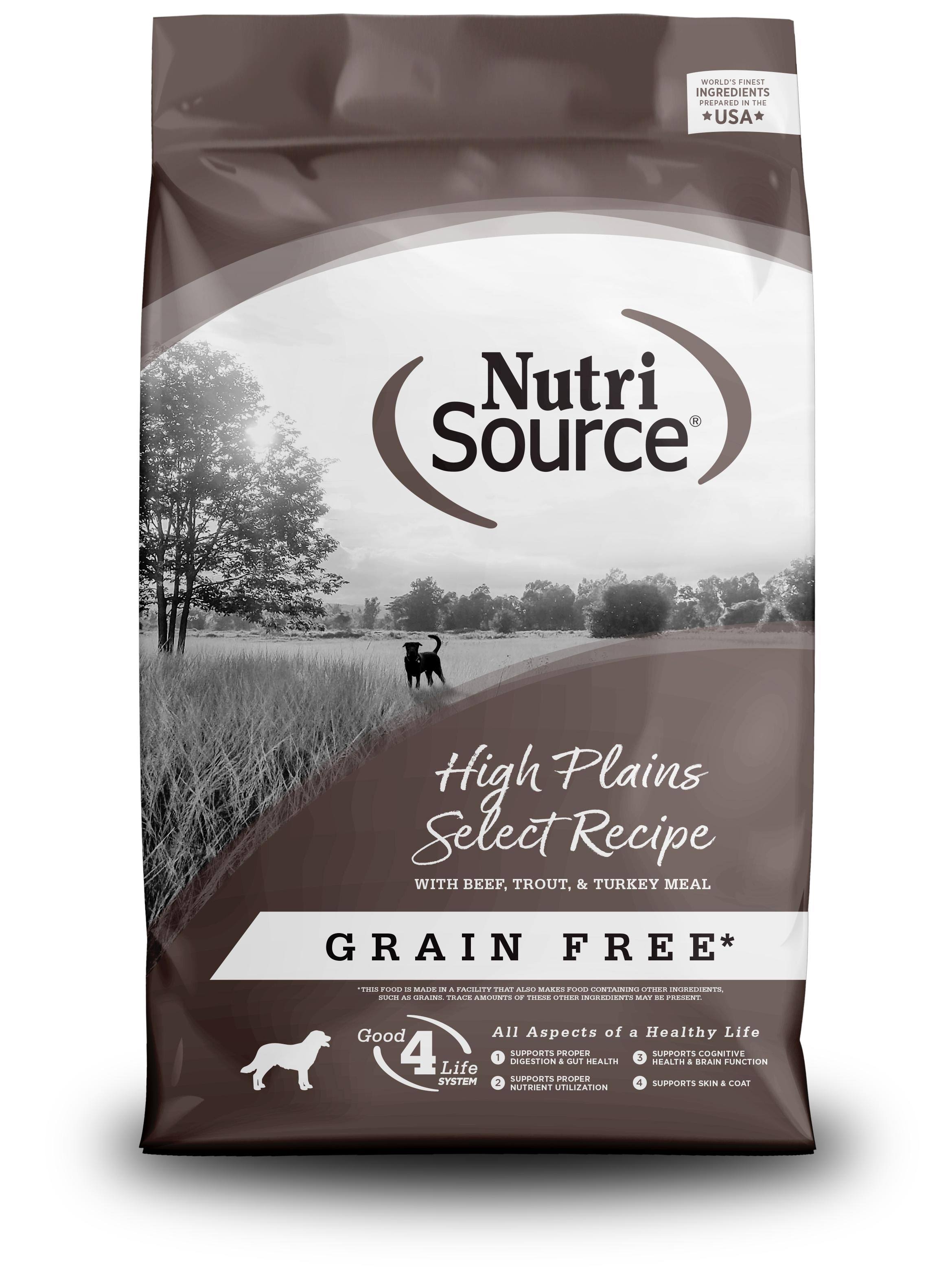 NutriSource Grain Free High Plains Dry Dog Food - 26 lb