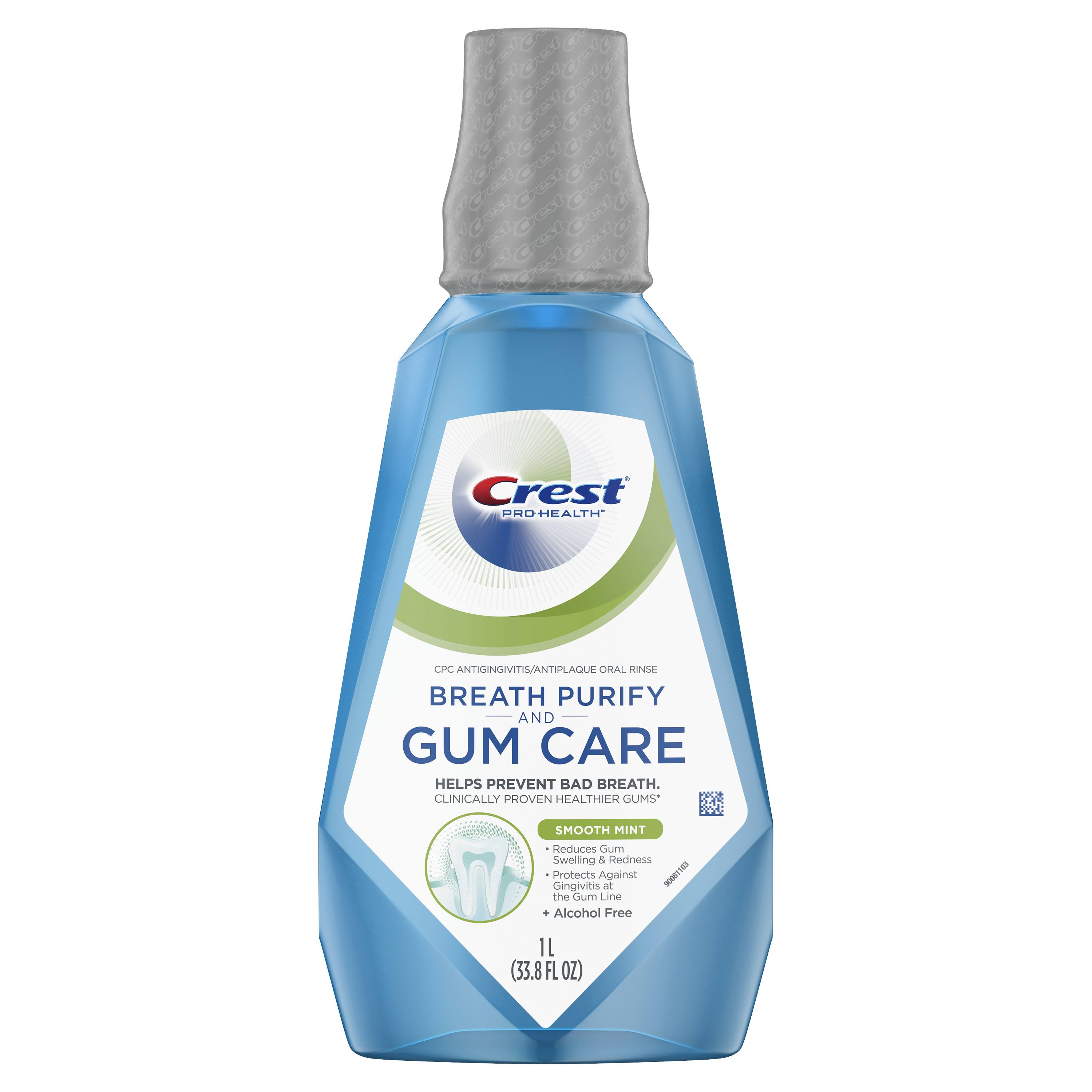Crest, Pro Health, Breath Purify and Gum Care, Smooth Mint, 33.8 fl oz (1 l)