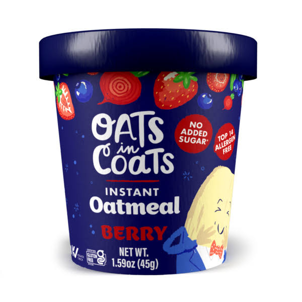 Oats in Coats: Oatmeal Berry Gluten Free, 1.59 oz