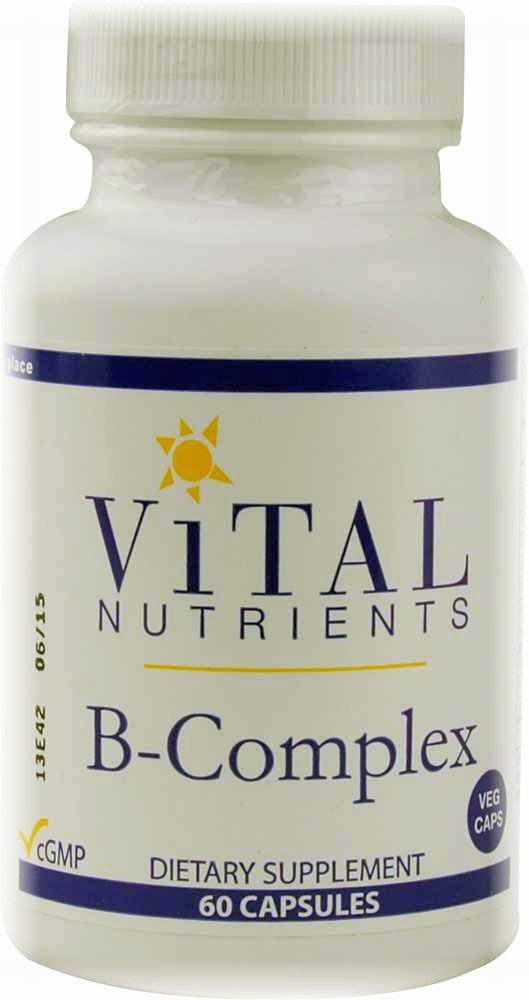 Vital Nutrients B Complex Dietary Supplement - 60 Capsules