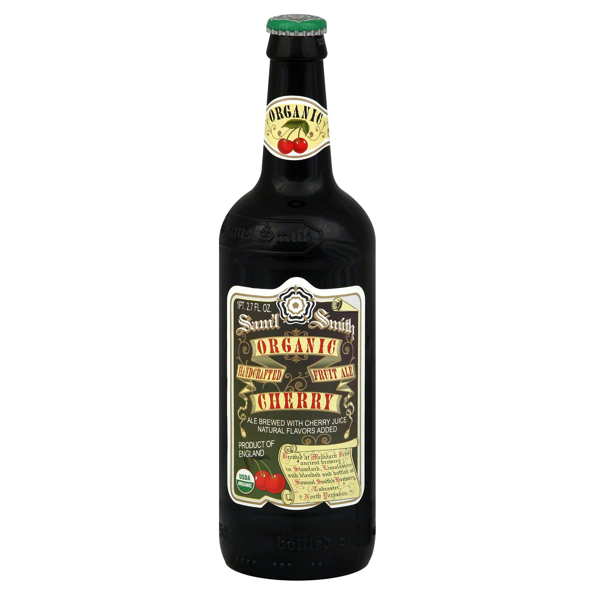 Samuel Smith Fruit Ale, Organic, Cherry - 18.7 fl oz