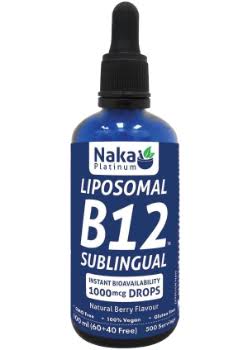 Liposomal B12 Sublingual 1000mcg Drops (Berry) - 100ml