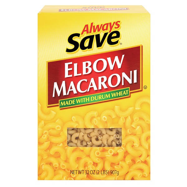Always Save Enriched Macaroni Product, Elbow - 32 oz