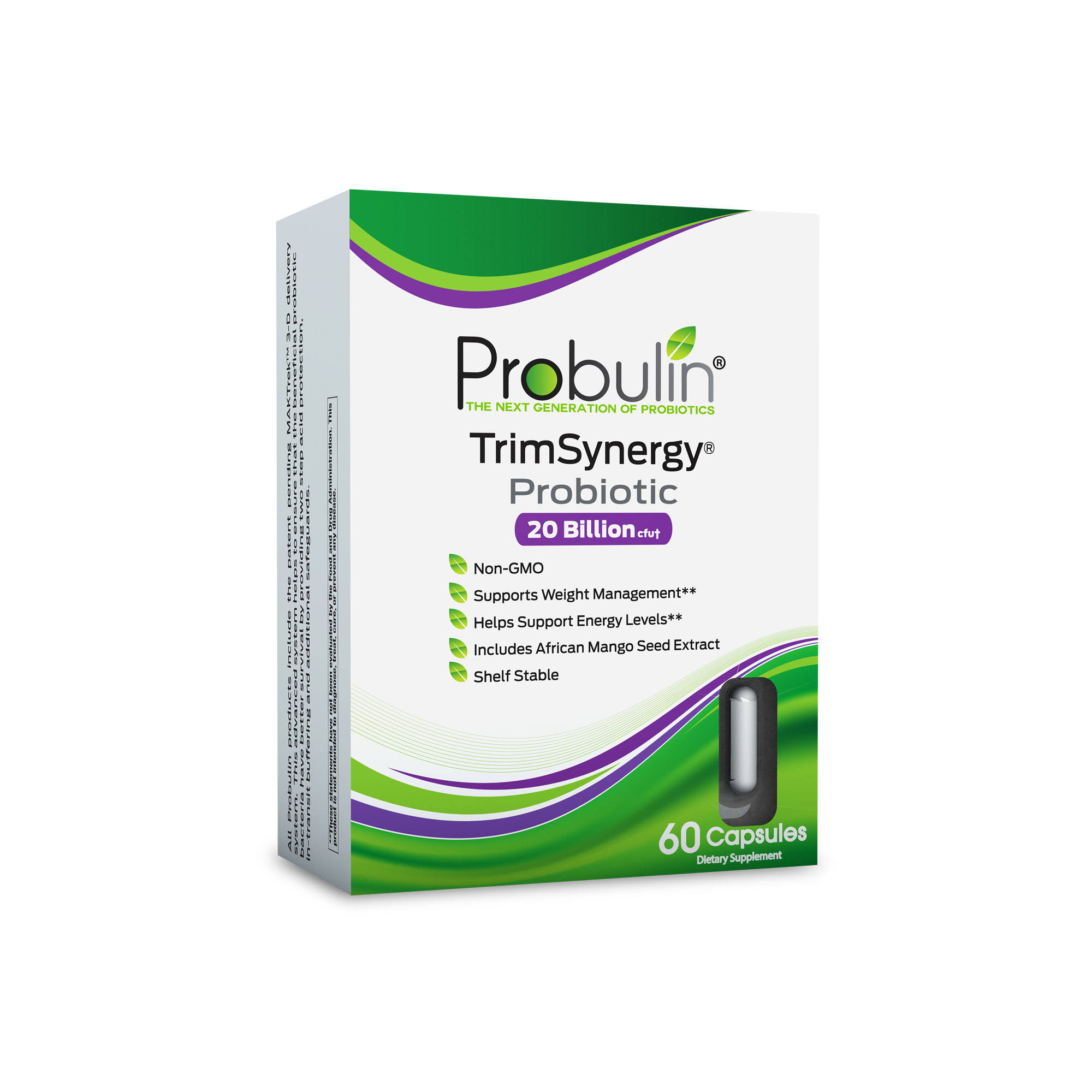 Probulin TrimSynergy Probiotic 20 Billion CFU 60 Capsules