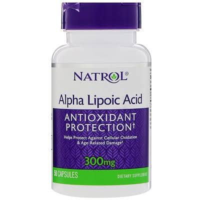 Natrol Alpha Lipoic Acid Dietary Supplement - 300mg, 50 Capsules
